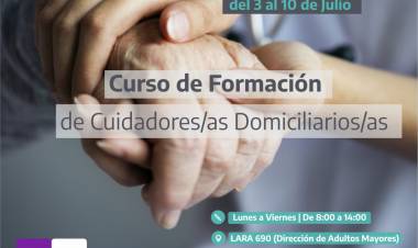 Comenzará a funcionar el Programa Nacional de Cuidadoras y Cuidadores Domiciliarios