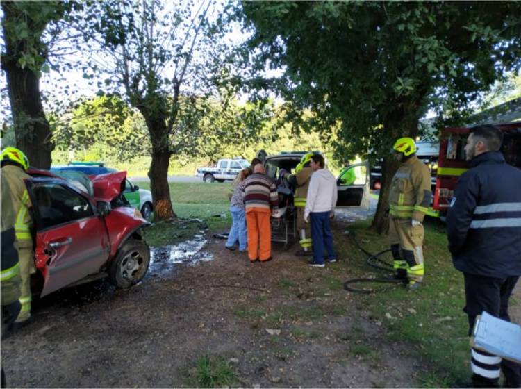 Un nuevo accidente automovilístico, esta vez con fortuna