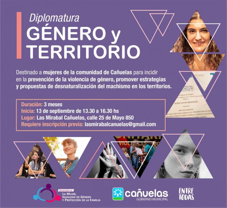 Se dictará en Cañuelas la Diplomatura en Género y Territorio