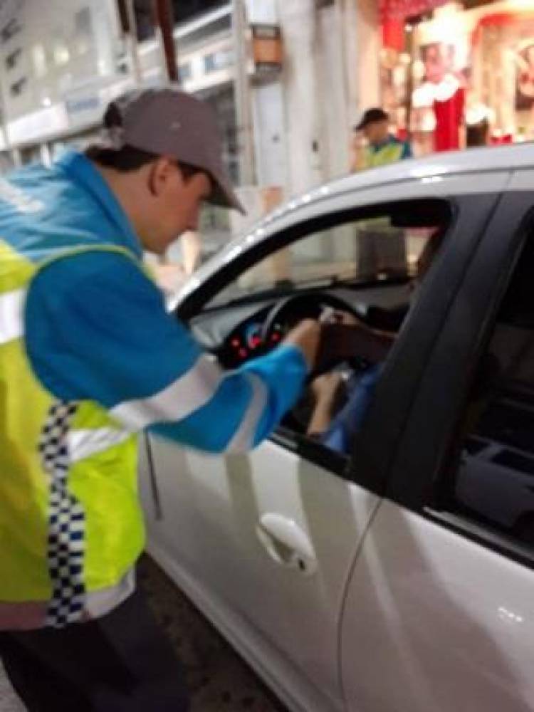 Se realizó un nuevo control vehicular nocturno