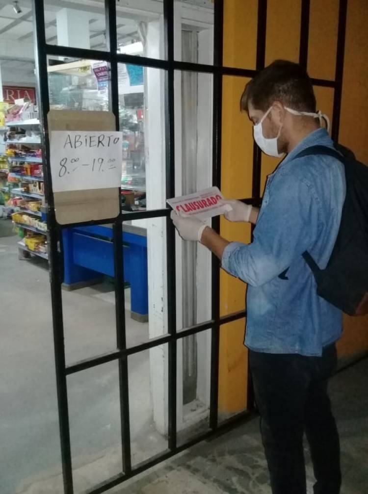 Clausuraron un supermercado en Petión