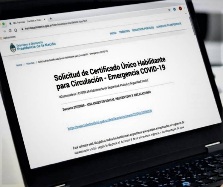 COVID-19: el miércoles saldrán los nuevos permisos únicos de circulación