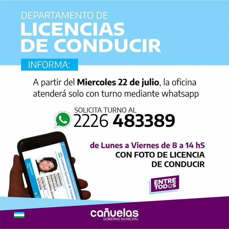 Mañana reabre la Oficina de Licencias