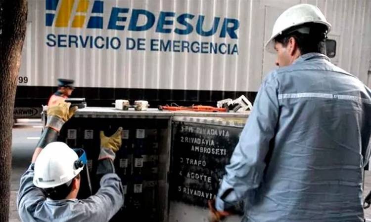 EDESUR anuncia un nuevo cronograma de cortes para el miércoles en Máximo Paz