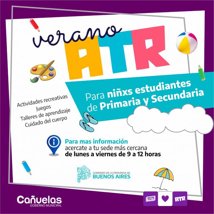 Comenzaron las actividades de “Verano ATR”