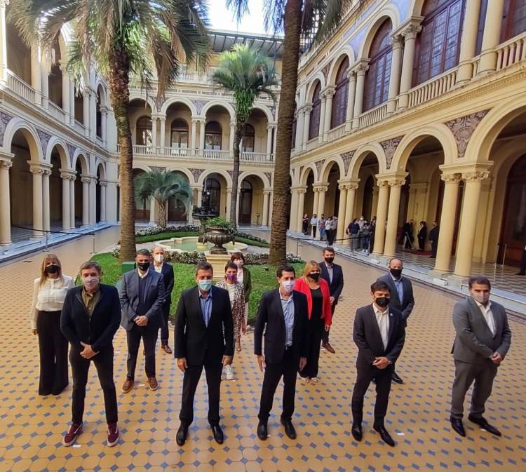 Marisa Fassi participó del lanzamiento de un programa de financiamiento de obras en Casa Rosada