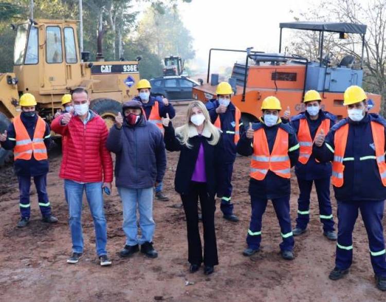 Comenzó la obra en el camino Vissir
