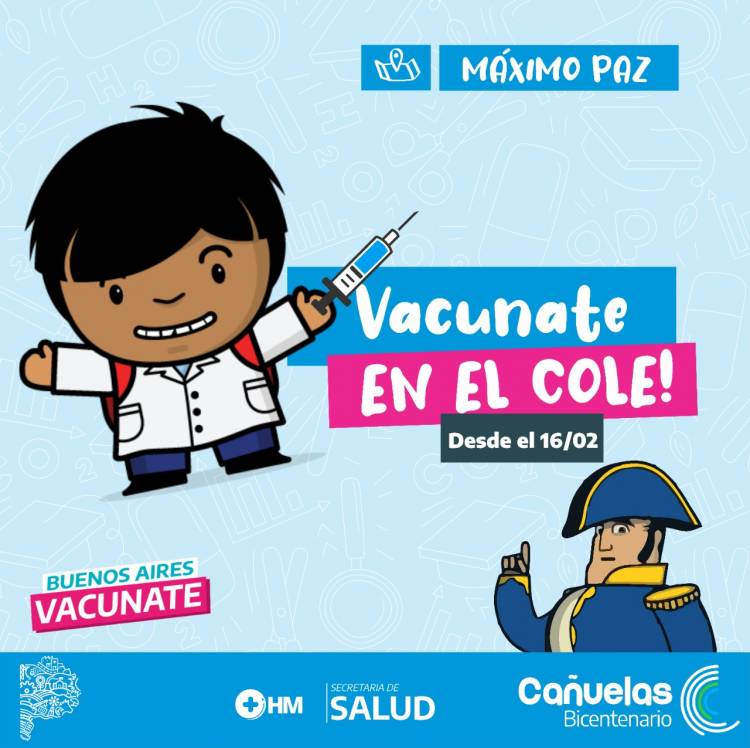 El Operativo de Vacunación itinerante se traslada a Escuelas del Distrito