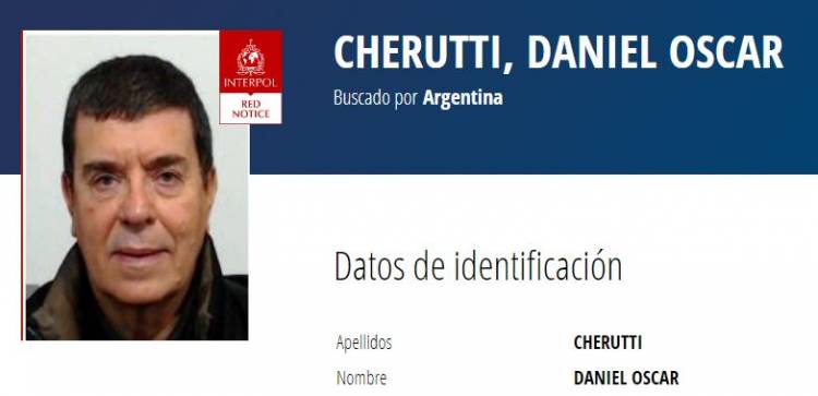 Interpol libra el pedido pide captura internacional para el hermano de Miguel Ángel Cherutti