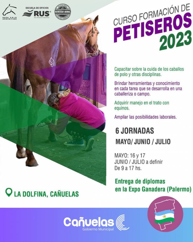 Inscripción abierta: Curso Integral de Cuidado de Caballos de Polo y otras disciplinas