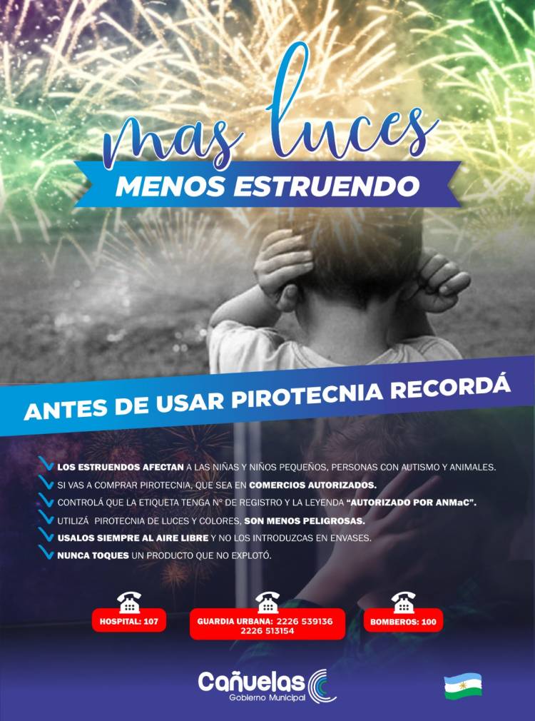 Uso responsable de la pirotecnia