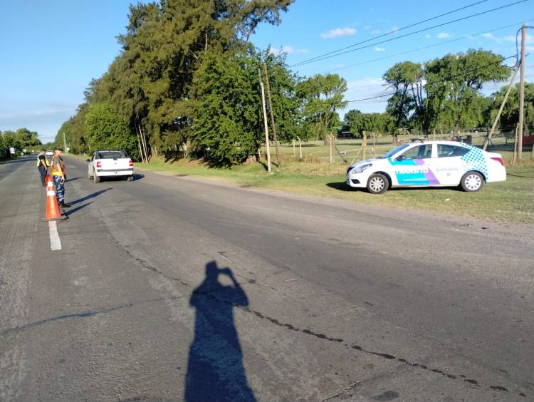 Operativo conjunto en Ruta 205 y Camino del 80