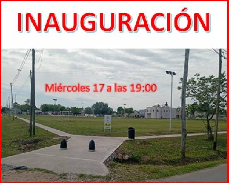SE VIENE LA GRAN INAUGURACIÓN DEL PARQUE PAPA FRANCISCO